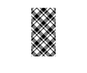 Painel De Festa Vertical 1,00 x 2,00 - Xadrez Preto e Branco 004