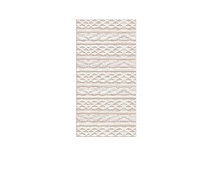 Painel De Festa Vertical 1,00 x 2,00 - Efeito Textura Tricô Trançado Branco 021