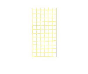 Painel De Festa Vertical 1,00 x 2,00 - Estampa Grid Quadriculado Amarelo 064