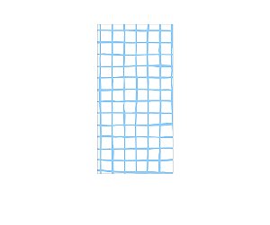 Painel De Festa Vertical 1,00 x 2,00 - Estampa Grid Quadriculado Azul 066