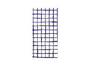 Painel De Festa Vertical 1,00 x 2,00 - Estampa Grid Quadriculado Azul Royal 067
