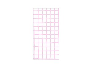 Painel De Festa Vertical 1,00 x 2,00 - Estampa Grid Quadriculado Rosa Claro 076