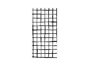 Painel De Festa Vertical 1,00 x 2,00 - Estampa Grid Quadriculado Preto e Branco 080