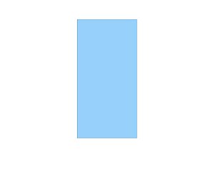 Painel De Festa Vertical 1,00 x 2,00 - Cores Neutras Azul Liso 084