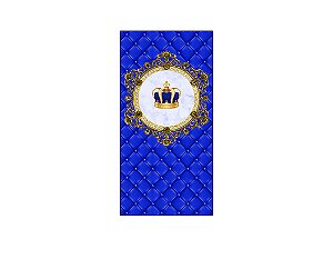 Painel De Festa Vertical 1,00 x 2,00 - Realeza Capitonê Azul Royal 013