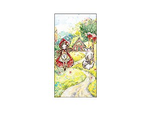 Painel De Festa Vertical 1,00 x 2,00 - Menina Cute Efeito Glitter 002