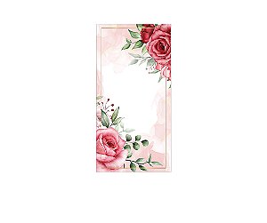 Painel De Festa Vertical 1,00 x 2,00 - Encontro de Casais Floral 028