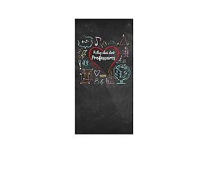 Painel De Festa Vertical 1,00 x 2,00 - Dia dos Professores Chalkboard 080