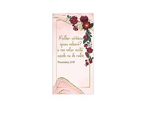 Painel De Festa Vertical 1,00 x 2,00 -  Encontro de Mulheres Rosa 128