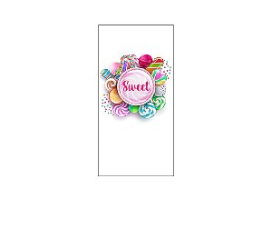 Painel De Festa Vertical 1,00 x 2,00 - Sweet Doces Diversos 016