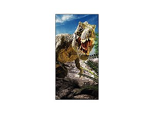 Painel De Festa Vertical 1,00 x 2,00 - Dinossauro Realista 011