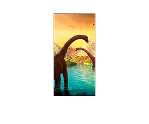 Painel De Festa Vertical 1,00 x 2,00 - Dinossauros no Lago 013