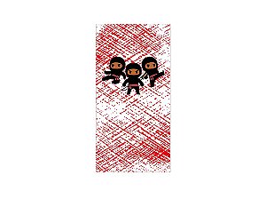 Painel De Festa Vertical 1,00 x 2,00 - Ninjas Cute 038