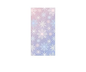 Painel De Festa Vertical 1,00 x 2,00 - Flocos de Neve 080