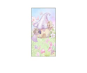 Painel De Festa Vertical 1,00 x 2,00 - Jardim das Fadas Aquarela 011