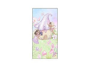 Painel De Festa Vertical 1,00 x 2,00 - Casinha das Fadas Cute 015
