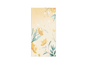 Painel De Festa Vertical 1,00 x 2,00 - Flores Amarelas 067