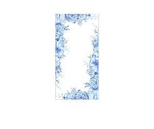 Painel De Festa Vertical 1,00 x 2,00 - Bride To Be Floral Azul 124