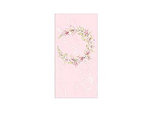 Painel De Festa Vertical 1,00 x 2,00 - Frame Flores Lírios Rosas 133