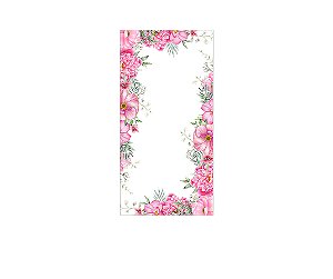 Painel De Festa Vertical 1,00 x 2,00 - Floral Rosa 142