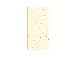 Painel De Festa Vertical 1,00 x 2,00 - Margaridas Fundo Amarelo Suave 143