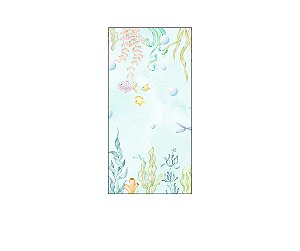 Painel De Festa Vertical 1,00 x 2,00 - Fundo do Mar Clean 014