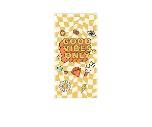 Painel De Festa Vertical 1,00 x 2,00 - Good Vibes Only 017
