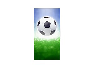 Painel De Festa Vertical 1,00 x 2,00 - Bola de Futebol Efeito Iluminado 008