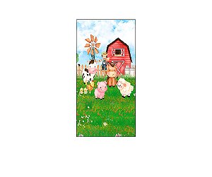 Painel De Festa Vertical 1,00 x 2,00 - Fazendinha Cute 011