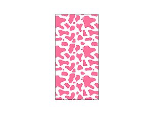 Painel De Festa Vertical 1,00 x 2,00 - Estampa Vaquinha Rosa 029