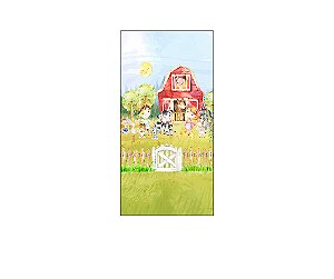 Painel De Festa Vertical 1,00 x 2,00 - Fazendinha Casal Cute 035