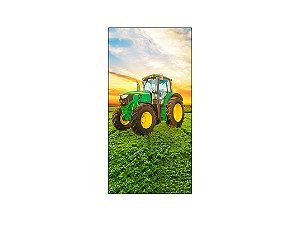 Painel De Festa Vertical 1,00 x 2,00 - Fazenda Trator Verde 036