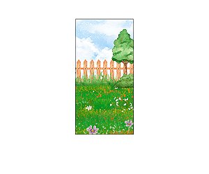 Painel De Festa Vertical 1,00 x 2,00 - Fazendinha Jardim 044