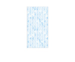 Painel De Festa Vertical 1,00 x 2,00 - Efeito Geométrico Triangulares Azul 017
