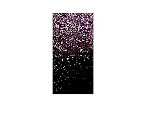 Painel De Festa Vertical 1,00 x 2,00 - Preto com Efeito Glitter Pink 003