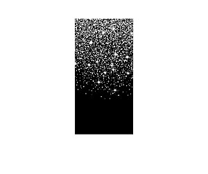 Painel De Festa Vertical 1,00 x 2,00 - Preto com Efeito Glitter Prateado 004