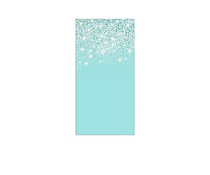 Painel De Festa Vertical 1,00 x 2,00 - Efeito Glitter Azul Esverdeado 052