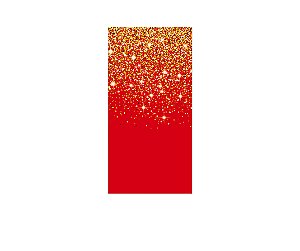 Painel De Festa Vertical 1,00 x 2,00 - Vermelho Efeito Glitter Dourado 101