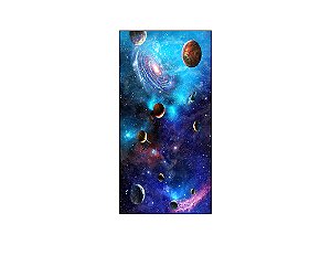 Painel De Festa Vertical 1,00 x 2,00 - Galáxia Planetas 002