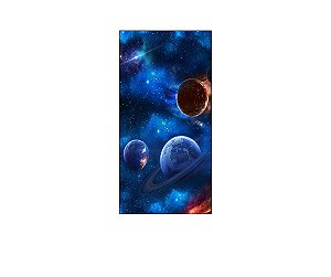 Painel De Festa Vertical 1,00 x 2,00 - Galáxia com Planetas 005