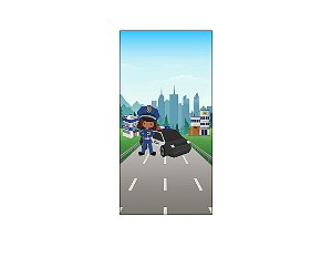 Painel De Festa Vertical 1,00 x 2,00 - Posto Policial na Cidade Menina 017