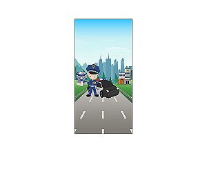 Painel De Festa Vertical 1,00 x 2,00 - Posto Policial na Cidade Menino 018