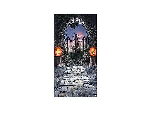 Painel De Festa Vertical 1,00 x 2,00 - Halloween Noite Assombrada 004