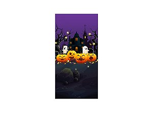 Painel De Festa Vertical 1,00 x 2,00 - Halloween Abóboras e Fantasmas 010