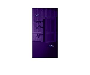 Painel De Festa Vertical 1,00 x 2,00 - Halloween Roxo 017