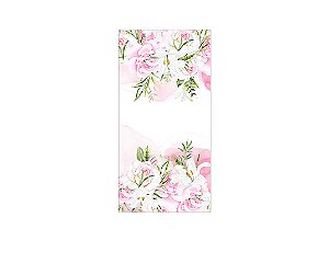 Painel De Festa Vertical 1,00 x 2,00 - Flores Rosa Aquarela 155