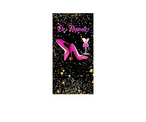Painel De Festa Vertical 1,00 x 2,00 -  De Repente Glitter Pink 163