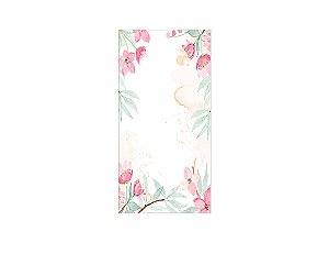 Painel De Festa Vertical 1,00 x 2,00 - Jardim Flores de Primavera Aquarela 016