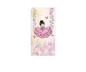 Painel De Festa Vertical 1,00 x 2,00 - Princesa Cute no Balanço 026