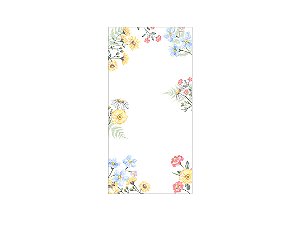 Painel De Festa Vertical 1,00 x 2,00 - Jardim com Flores Coloridas 028